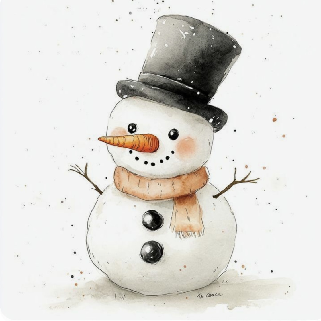 KIDS ART TO GO „Weihnachtsbild Frosty" am Mi 18.11.26 um 10:00 Uhr
